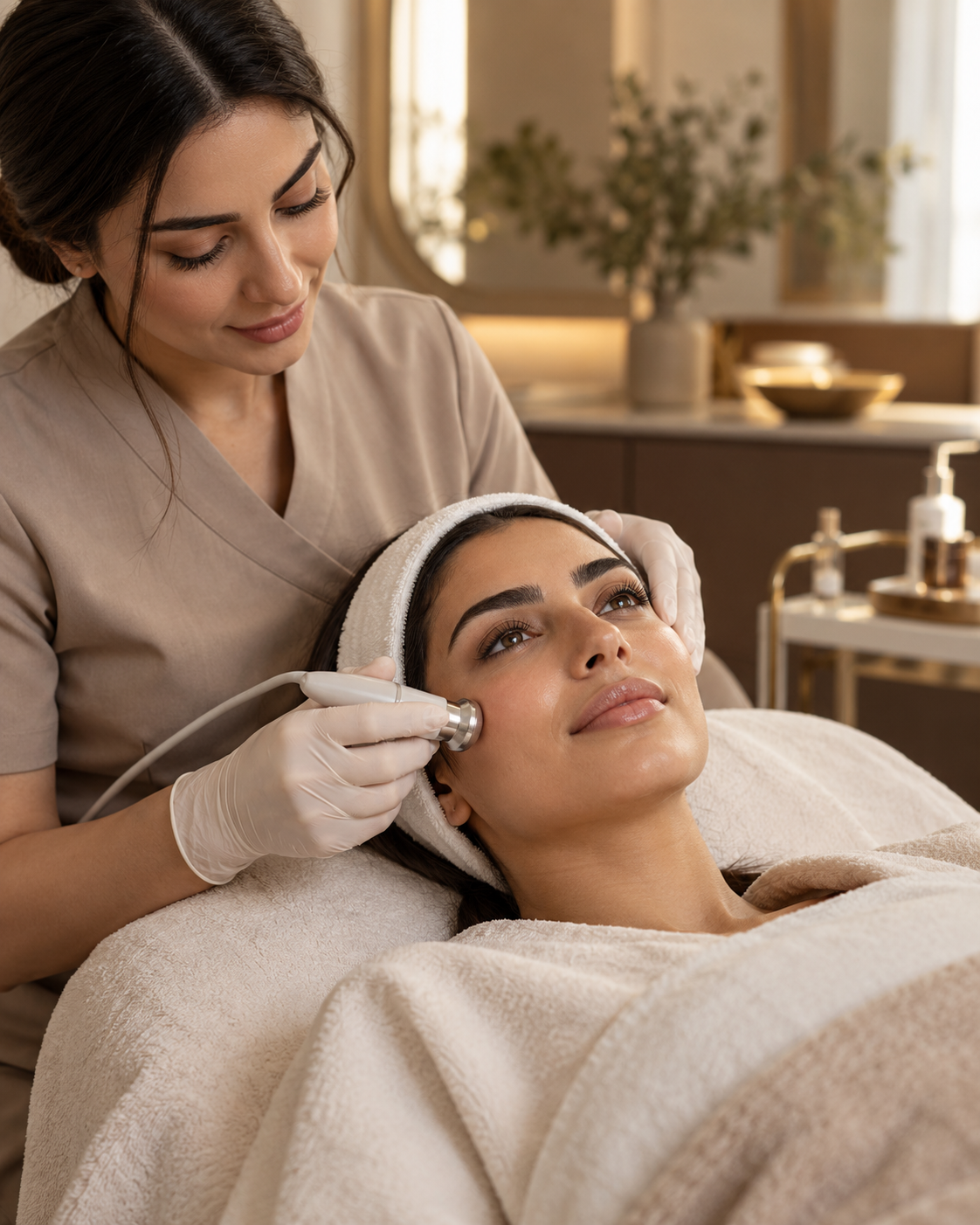 A calm facial treatment at MEDIA Beauty Center